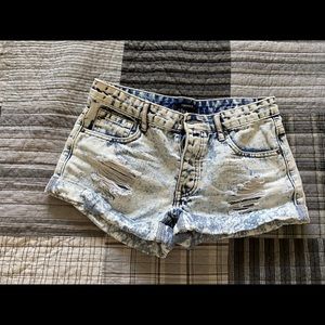 High Waisted Denim Shorts